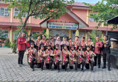 Pelepasan peserta lomba tingkat III Kwarcab Banda Aceh Pangkalan SMPN 17 Banda A